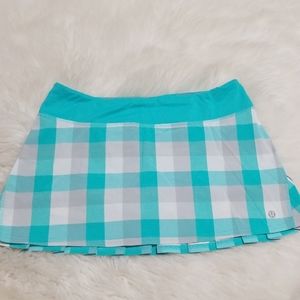 Like New! Lululemon Lagoon Checkered Skort